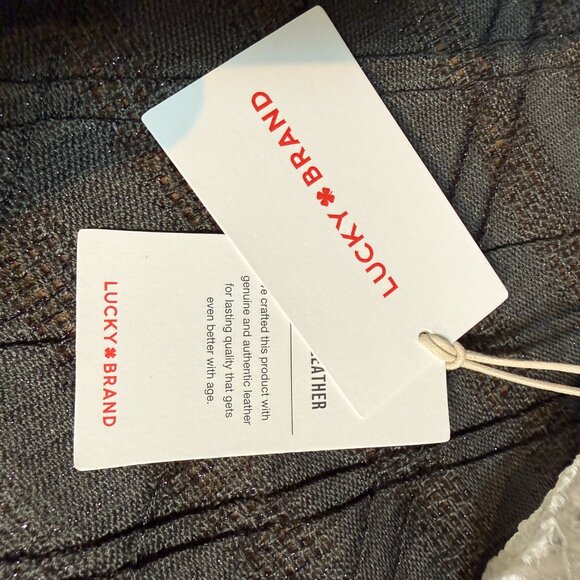 LUCKY BRAND Mora Leather Crossbody - Snakeskin Embossed Camera Bag - NWT - Picture 11 of 12